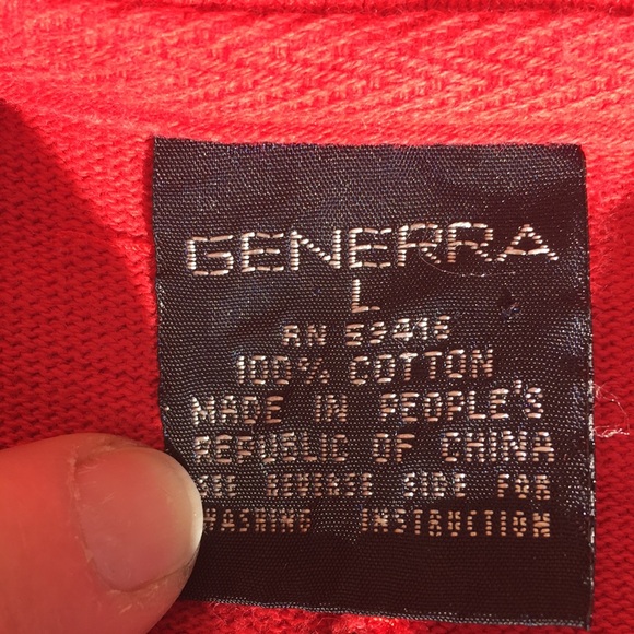 🎒VTG 80s GENERRA  Rugby shirt - Picture 2 of 7